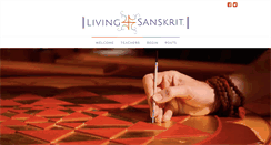 Desktop Screenshot of livingsanskrit.com