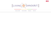 Tablet Screenshot of livingsanskrit.com